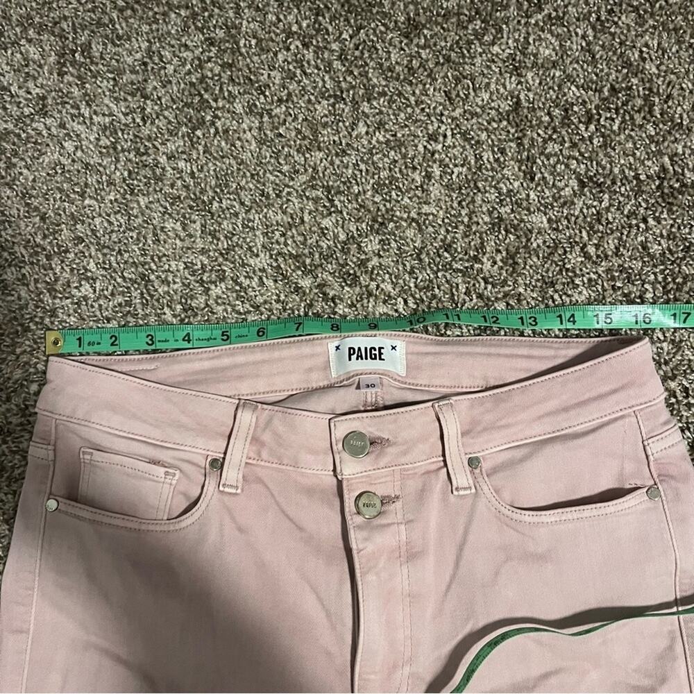 Paige Hoxton Ankle Double Vintage Jeans Blush Pink 30 - Picture 8 of 8